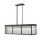 Z-Lite Carnaby Pendant, 10-Light, 12 In.W x 42.25 In.L x 12 In.H, Matte Black/Clear Ribbed 7504-42L-MB - alternate 5